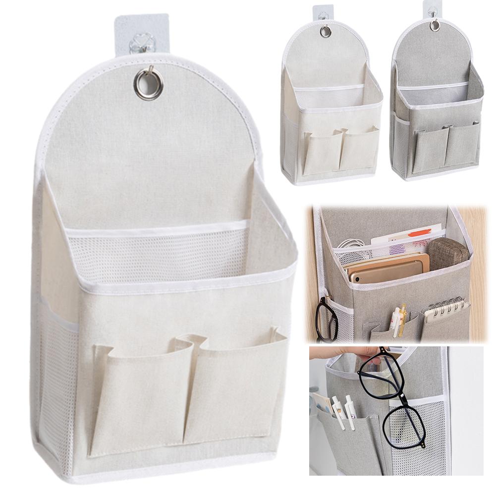 Magazine Holder Rack - 기숙사용 벽걸이형 패브릭 수납 가방, 메쉬