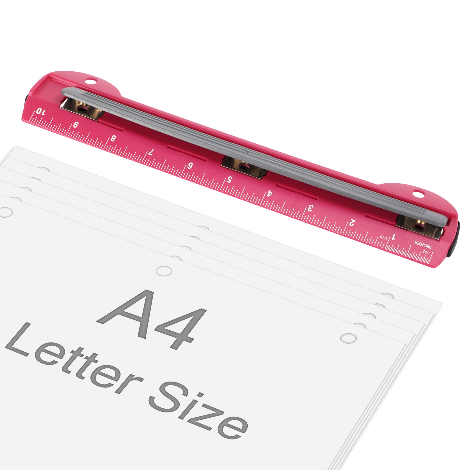 Binder A4 Lever - EAGLE 3홀 펀치 A4/레터 용지용 휴대용