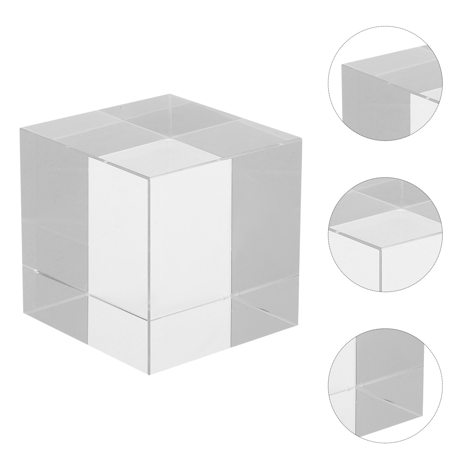 Book Weight Glass - 사각형 크리스탈 문진자 투명한 무거운 유리