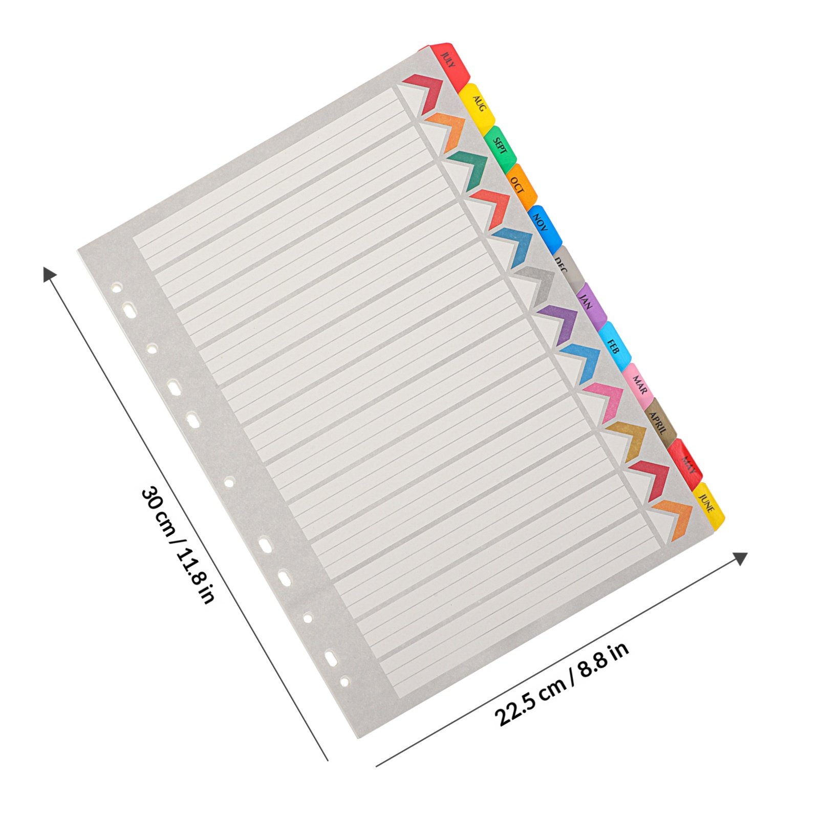 12매 바인더 디바이더 탭, 탈부착 가능한 A4 인덱스 - Tab Divider A4 리뷰 및 가격