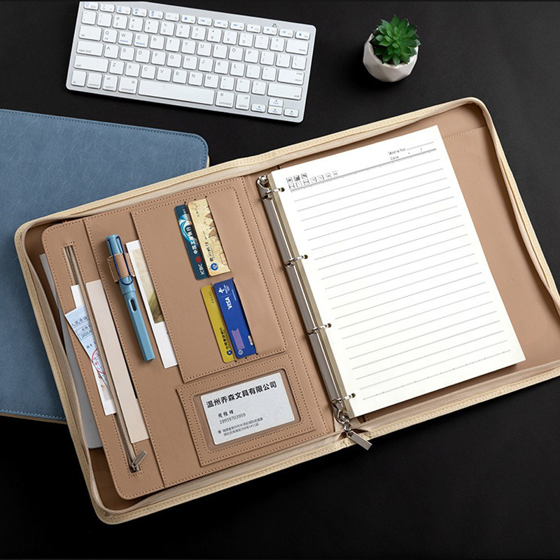 다기능 A4 PU 가죽 비즈니스 포트폴리오 폴더 링 바 - Binder A4 Lever 리뷰 및 가격