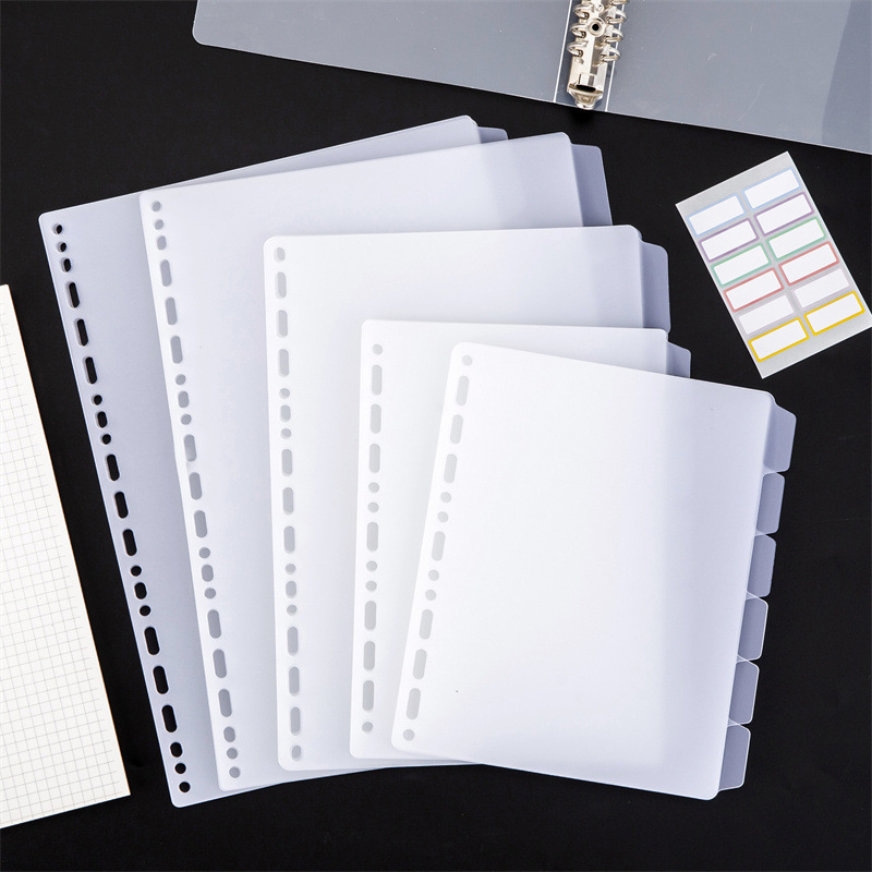 A4 A5 B5 바인더 디바이더 일반형 홀 바인더 인덱 - Tab Divider A4 리뷰 및 가격
