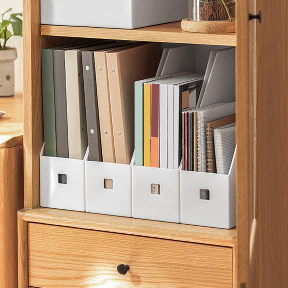 4Pcs 플라스틱 파일 정리함 상자 투명 수직 문서 홀 - Magazine Holder Rack 리뷰 및 가격
